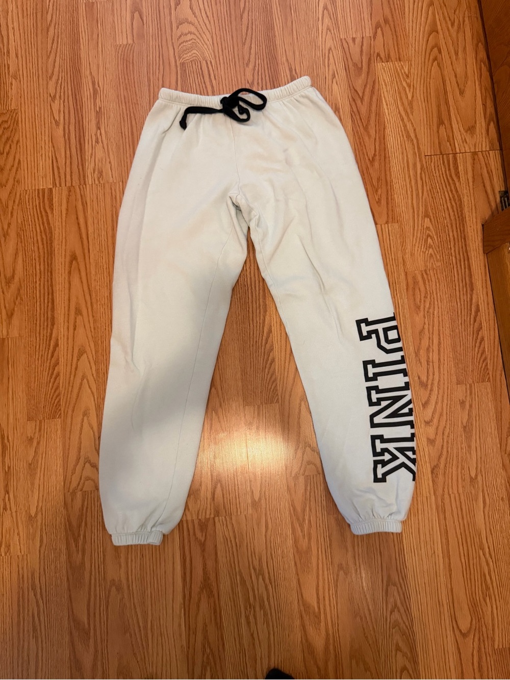 Victoria's Secret PINK Mint Sweatpants Black Logo XS